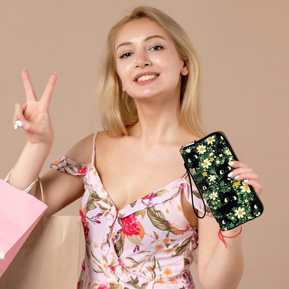2882 Wristlet Wallet with RFID Blocking Large Phone Wallet Organizer - Picture 7 of 7